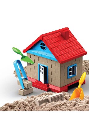 Çocuk Art Craft Inşaat Kinetik Kum Ev Seti 750 Gr.