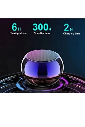 Metal Mini Kablosuz Hoparlör Şarjlı 4w Mini Bluetooth Speaker Tws Özellikli Ses Bombası