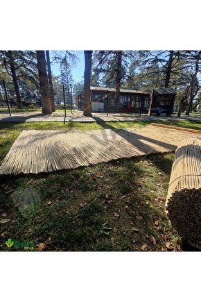 120cm X 2.5m Afyonkarahisardan Misina Ipli Doğal Bambu Kamış Çit,bahçe Çiti,hasır Çit, Gölgelik