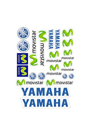 Yamaha Sticker Seti Motorsiklet Kask