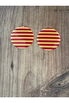 SARI KIRMIZI REFLEKTÖR DAMLA STİCKER 5x5 CM 2 ADET MOTORSİKLET KASK
