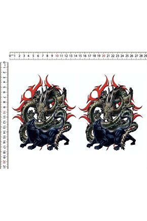 DRAGAO CHİNES MOTORSİKLET ARAÇ LEPTOP DOLAP STİCKER ÇIKARTMA