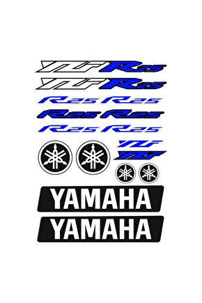 Yamaha Sticker Seti R25 Motorsiklet Kask
