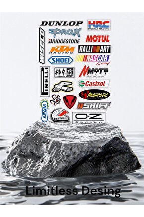 Motorsiklet Sticker kask Sticker Dunlop HRC Motul