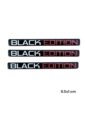 Black Edition Damla Sticker 9.5x1 cm 3 Adet
