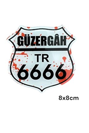 GÜZERGAH DAMLA STİCKER 8x8 cm MOTORSİKLET STİCKER
