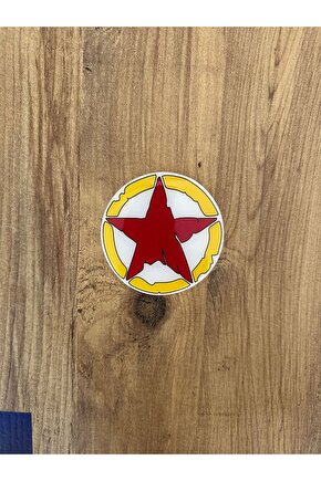 Sarı Kırmızı Damla Sticker 9x9 Cm Ön Sperlik Motorsiklet Kask Leptop Dolap