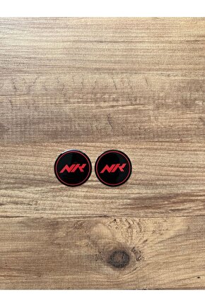 NK MOTOR KIRMIZI SİYAH 5x5 CM 2 ADET DAMLA LOGO MOTORSİKLET KASK