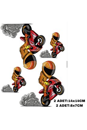 Moto1 PHOENİX STİCKER MOTORSİKLET ARAÇ LEPTOP STİCKER ÇIKARTMA