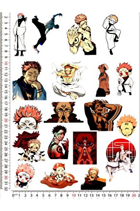 JUJUTSU KAISEN STİCKER SETİ MOTOSİKLET KASK LEPTOP DOLAP