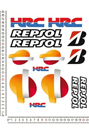 HRC RESPOL MOTORSİKLET KASK STİCKER ÇIKARTMA SETİ