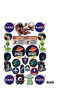 PHOENİX STİCKER NASA SPACE KARIŞIK A4 STİCKER ÇIKARTMA