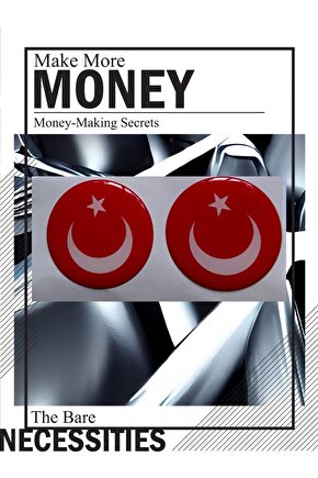 PHOENİX STİCKER TÜRK BAYRAĞI DAMLA LOGO 5x5 CM 2 ADET