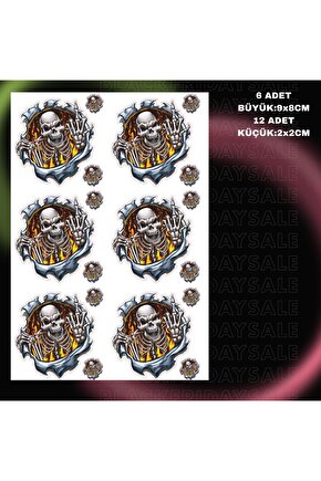 PHOENİX STİCKER KURU KAFA MOTORSİKLET ARAÇ LEPTOP KASK LEPTOP STİCKER ÇIKARTMA