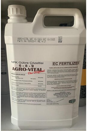 Agro-vıtal 6-8-9 4lt