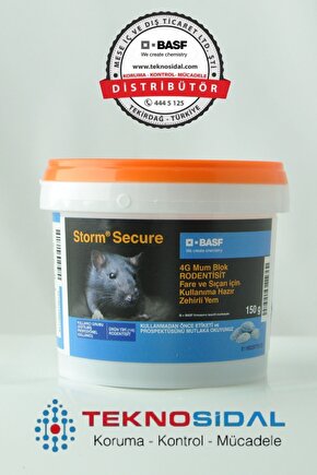 Storm Secure 4g Mum Blok Fare Ve Sıçan Için 150gr