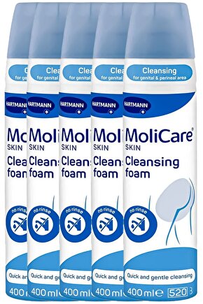 Molicare Vücut Temizleme Köpüğü 5li Set 400 Ml