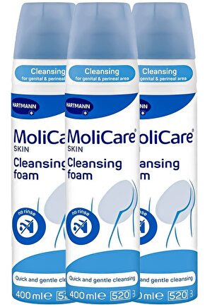 Molicare Vücut Temizleme Köpüğü 3lü Set 400 Ml