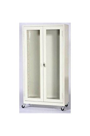 Alet Dolabı Çift Kapı Boydan Camsız