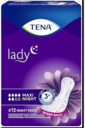 4 Paket Lady Maxi Night Kadınlar İçin Gece Mesane Pedi