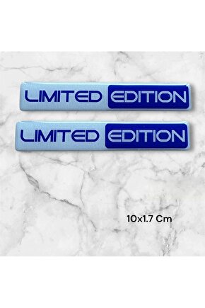 Limited Edition Damla Sticker Araba Stickerı (2 li Set) - 10x1.7 cm