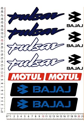 PULSAR BAJAJ STİCKER ÇIKARTMA A4 MOTORSİKLET KASK