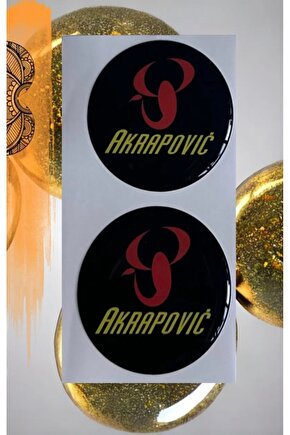 AKRAPOVİC DAMLA STİCKER MOTORSİKLET KASK