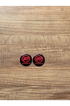 CF MOTO 3.5 x 3.5 CM 2 ADET DAMLA STİCKER KIRMIZI SİYAH ÇIKARTMA MOTORSİKLET KASK