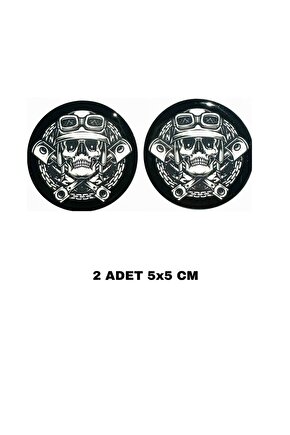 Kuru Kafa Damla Sticker 2 Adet