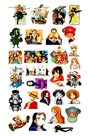 ONE PİECE NAMİ NİCO ROBİN SANJİ STİCKER ÇIKARTMA SETİ MOTORSİKLET KASK LEPTOP DOLAP