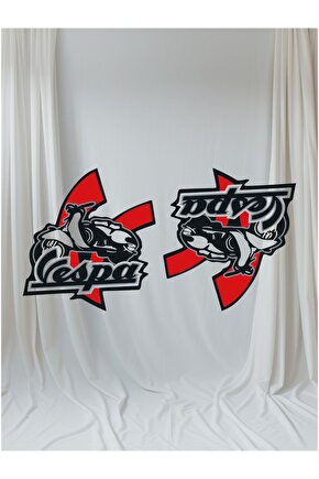 Vespa Sticker 2 Adet Motorsiklet
