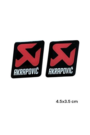 AKROPOVİC DAMLA STİCKER 4.5x3.5 CM