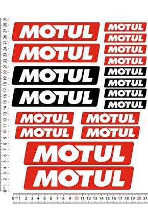 MOTUL STİCKER MOTORSİKLET KASK STİCKER SETİ