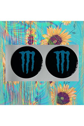 MONSTER 6 PHOENİX STİCKER MONSTER DAMLA LOGO 5x5 CM 2 ADET