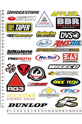 MOTORSİKLET KASK LEPTOP TELEFON ARKASI STİCKER ÇIKARTMA