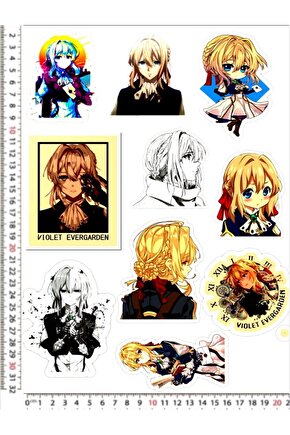 VIOLET EVERGARDEN STİCKER SETİ MOTORSİKLET KASK LEPTOP DOLAP