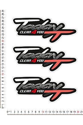 TODAY CLEAN 4 YOU MOTORSİKLET KASK LEPTOP STİCKER ÇIKARTMA SETİ