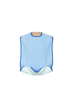 Caress G885 Sıvı Geçirmez,yıkanabilir,cepli,çıtçıtlı Yetişkin Yemek Önlüğü Mavi