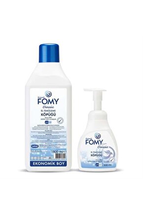 Classic Köpük Sabun El Temizleme Köpüğü Seti 1800+300 Ml N013