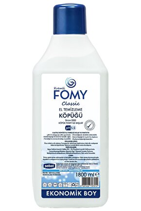 Classic Köpük Sabun - Klasik Kremli El Temizleme Köpüğü  1800 ml