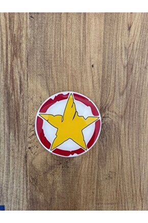 TARAFTAR SARI KIRMIZI DAMLA STİCKER 9x9 CM ÖN SPERLİK HONDA YAMAHA VESPA BMW