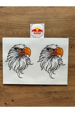 Kartal Sticker Çıkartma 2 Adet Motorsiklet Araba Leptop Dolap Sticker Çıkartma
