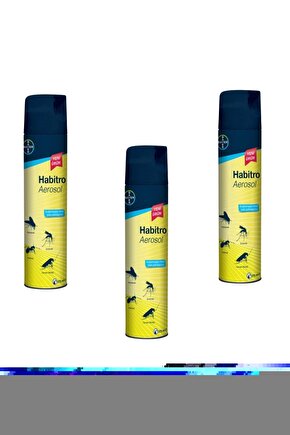 Habitro Sivrisinek Karasinek Hamamböceği Karınca Etkili Sprey 275 Ml 3lü Eko Paket