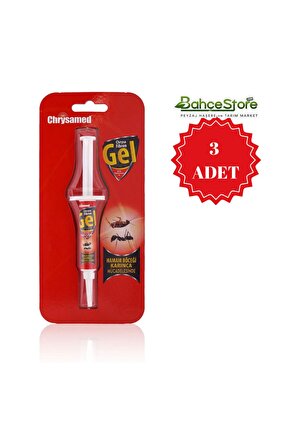 Fibron Gel 5 Gr. Hamam Böceği Ve Karınca Mücadelesi İçin 3 Adet