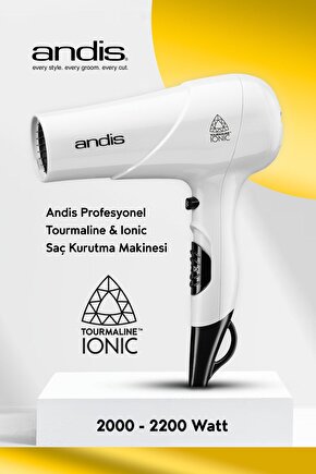 Pro Tourmaline Ionic Saç Kurutma Makinesi (2000-2200W)