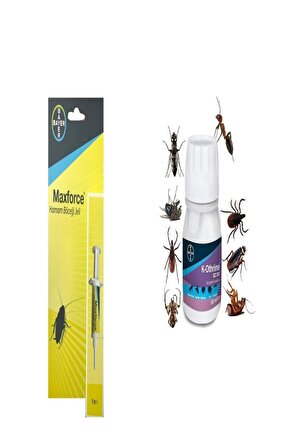 K-othrine Sc 50 Genel Haşere Ilacı 50 ml Maxforce Hamam Böceği Kalorifer Böceği Ilacı Jel 5gr