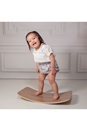 0-3 Yaş Denge  Denge Tahtası, Montessori Balance Board, Doğal Ahşap Çocuk Oyuncak, Spor Ekipmanı, M
