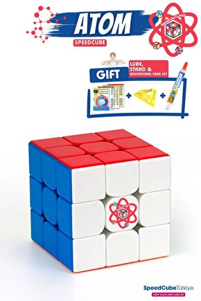 Atomnm 3x3 Profesyonel Rubik Küp Akıl Küpü Zeka Küpü Speedcube Eğitici