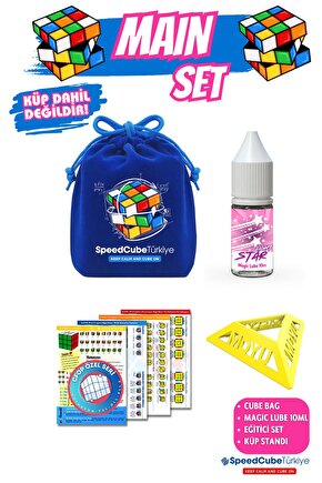 Rubik Zeka Küpü Main Set - Magic Lube 10ml  Taşıma Kılıfı  Eğitici Kart Seti