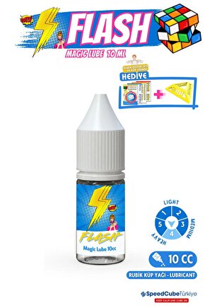 Flash No 4 Profesyonel Rubik Küp Yağı Rubik Küp Lube Zeka Küpü Yağı Lube Lubricant Yağlayıcı 10 ml